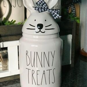 Rae Dunn Bunny Treats Canister